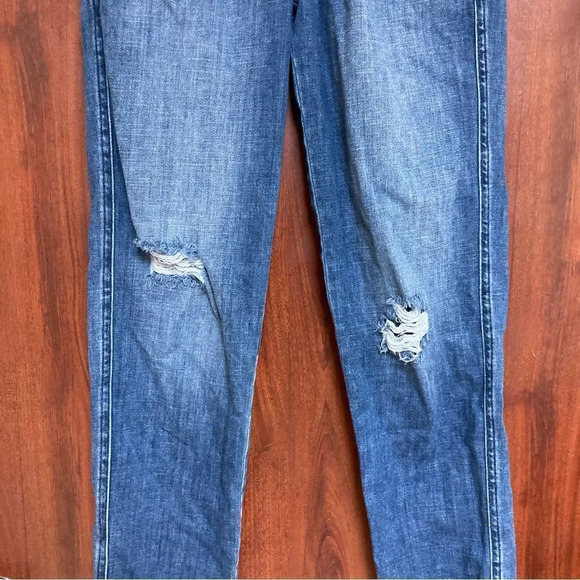 AERIE American Eagle Easy Denim Drawstring Elastic Waist Pull On Jeans XS - Picture 6 of 8